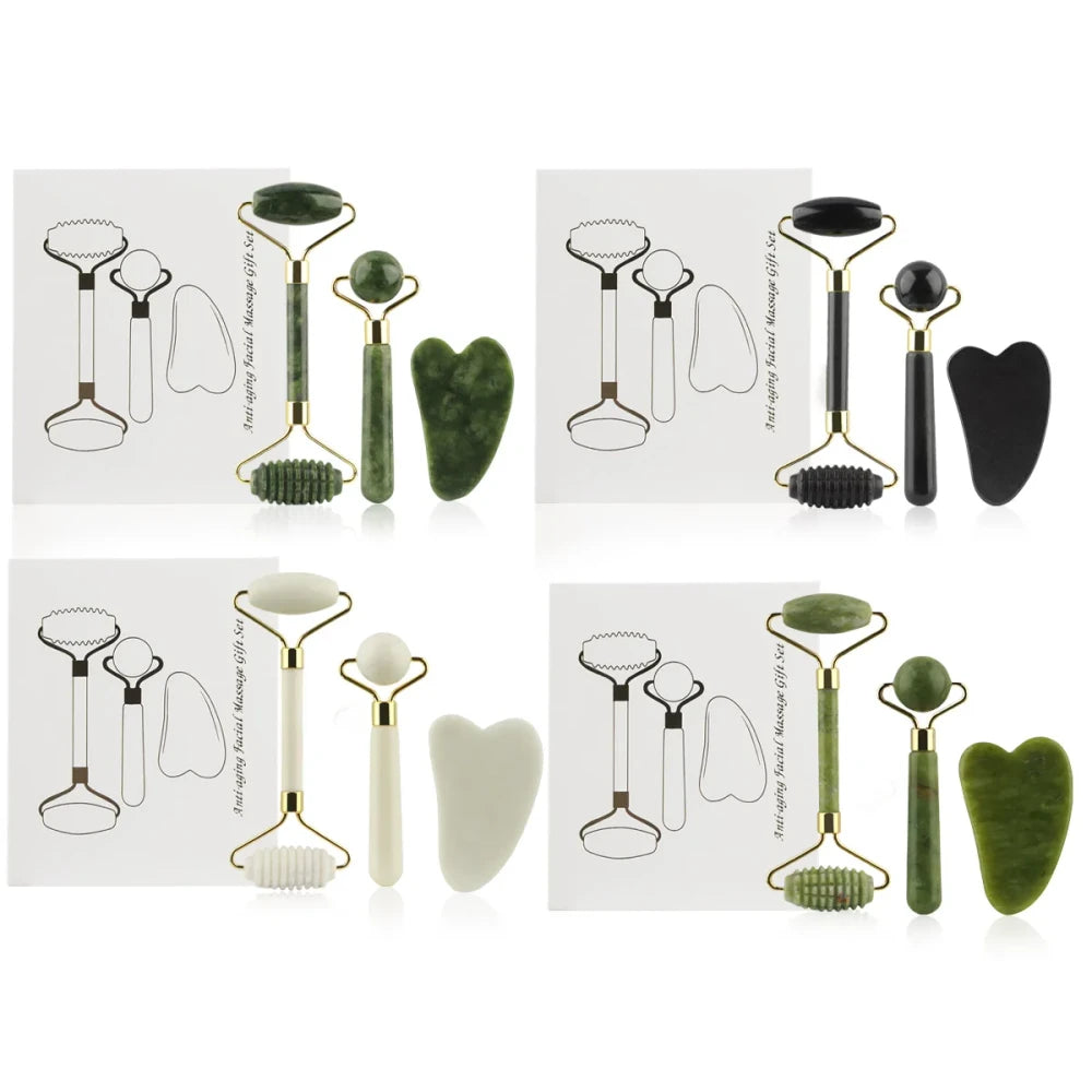 Set de Rodillo de Jade y Gua Sha